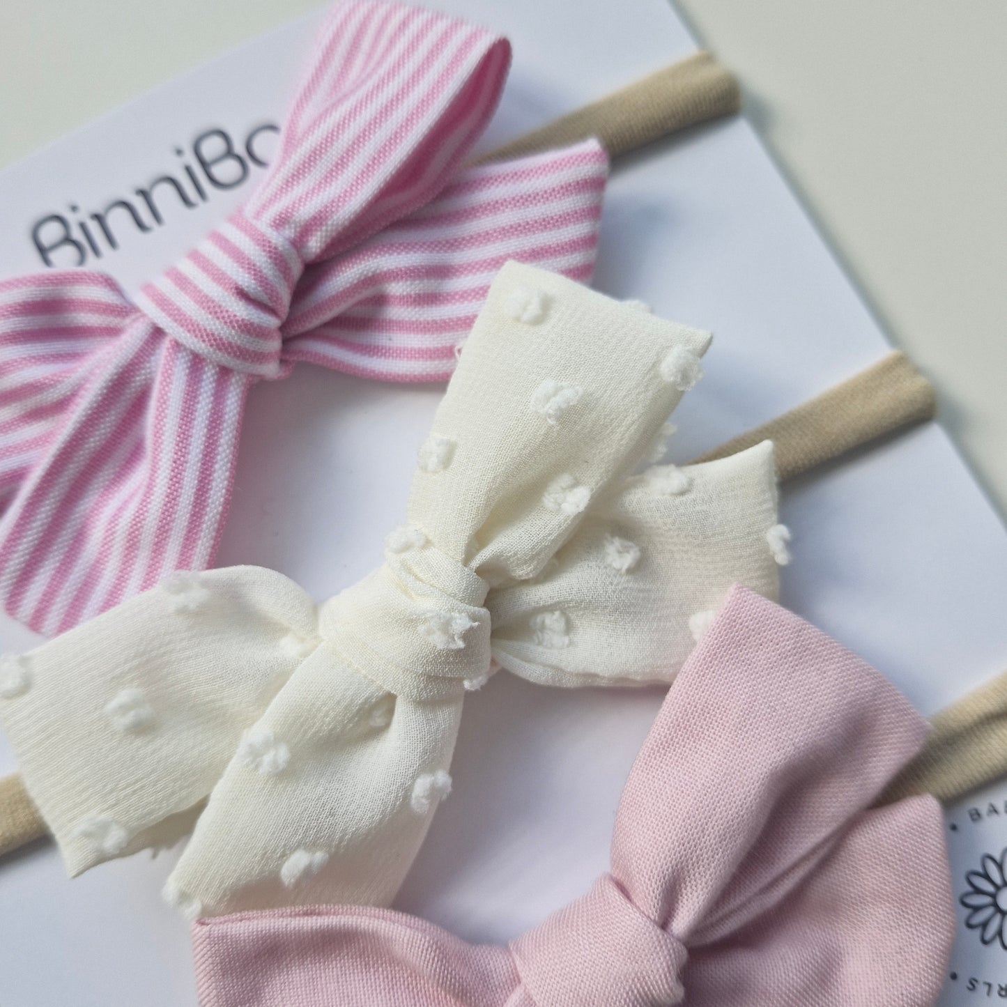 Mis primeros bows pink